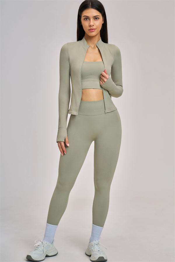 The Vision Jacket Sports Bra Leggings 3-Piece Set