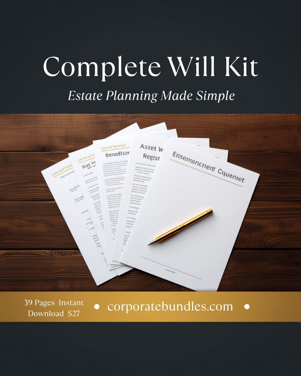 Complete Will Kit — Estate Planning Made Simple