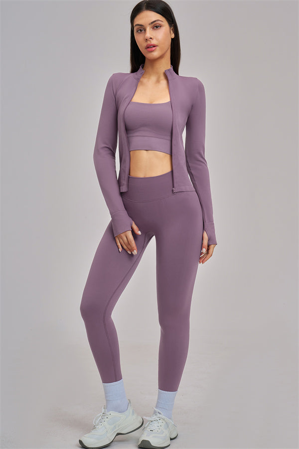 The Vision Jacket Sports Bra Leggings 3-Piece Set
