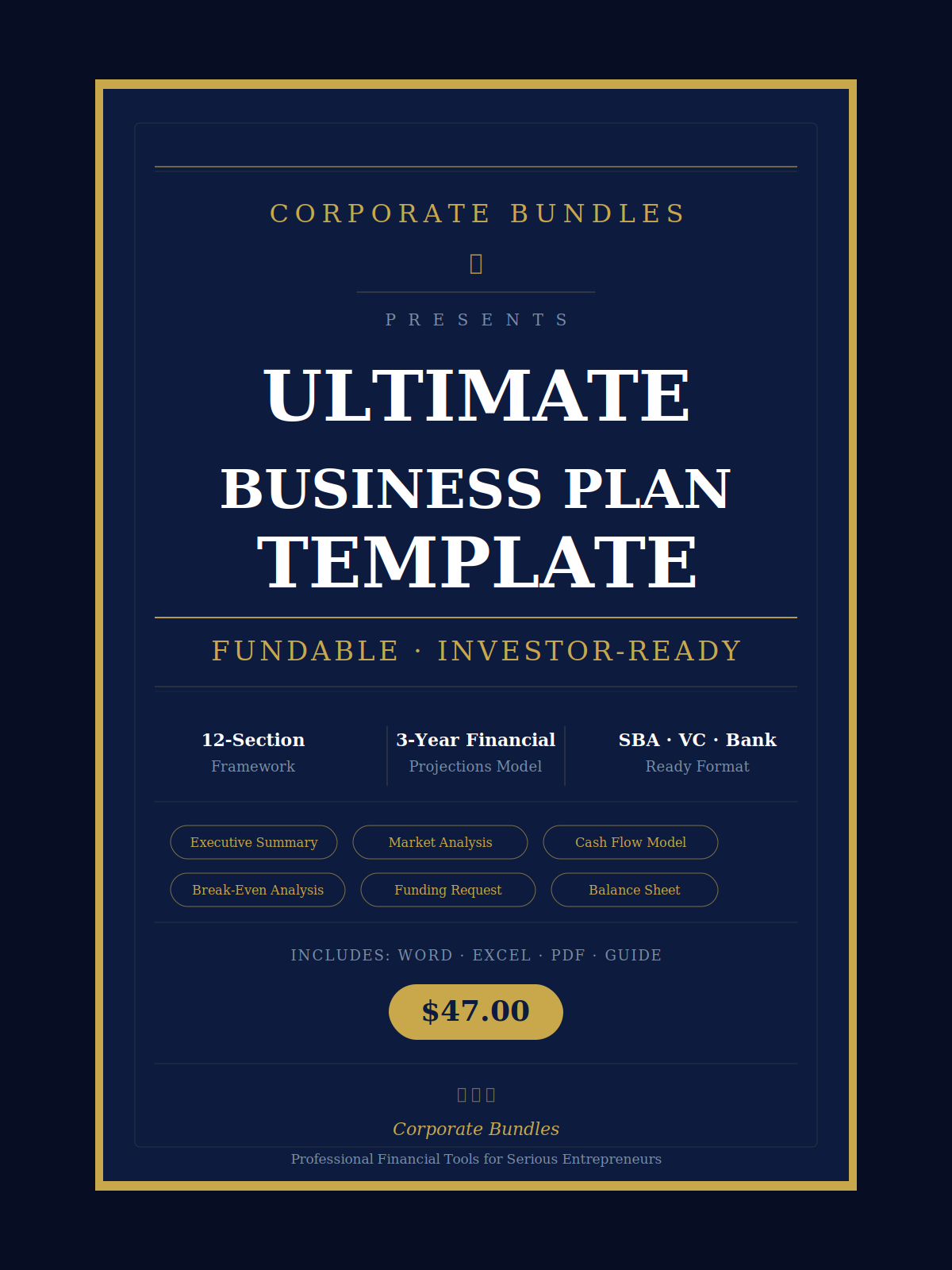Ultimate Business Plan Template — Fundable, Investor-Ready