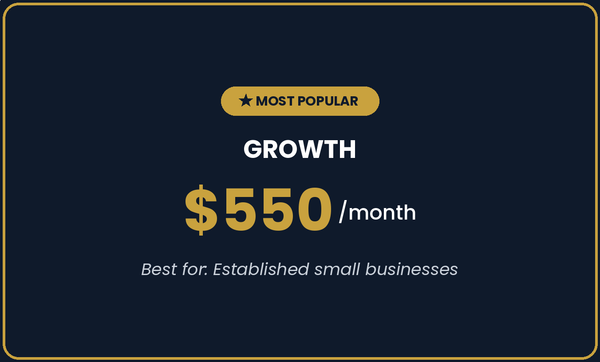 Bookkeeping Services- Growth Package