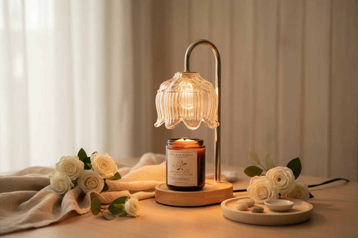 Lamp Warmer & Honeysuckle Wax Melts | Summer Starter Bundle