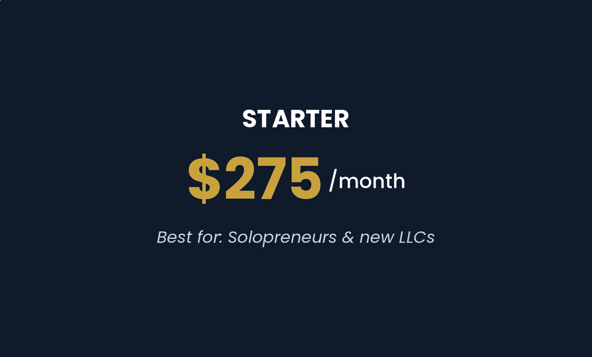 Bookkeeping Services - Starter